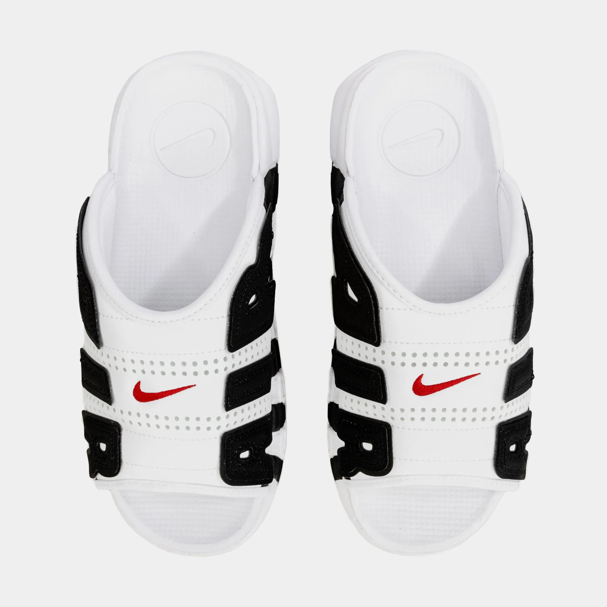 Air More Uptempo Slide Mens Sandals (White/Black)