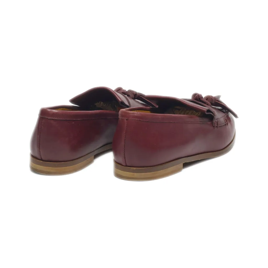 & Other Stories Loafers Leather Maroon Colour For Women