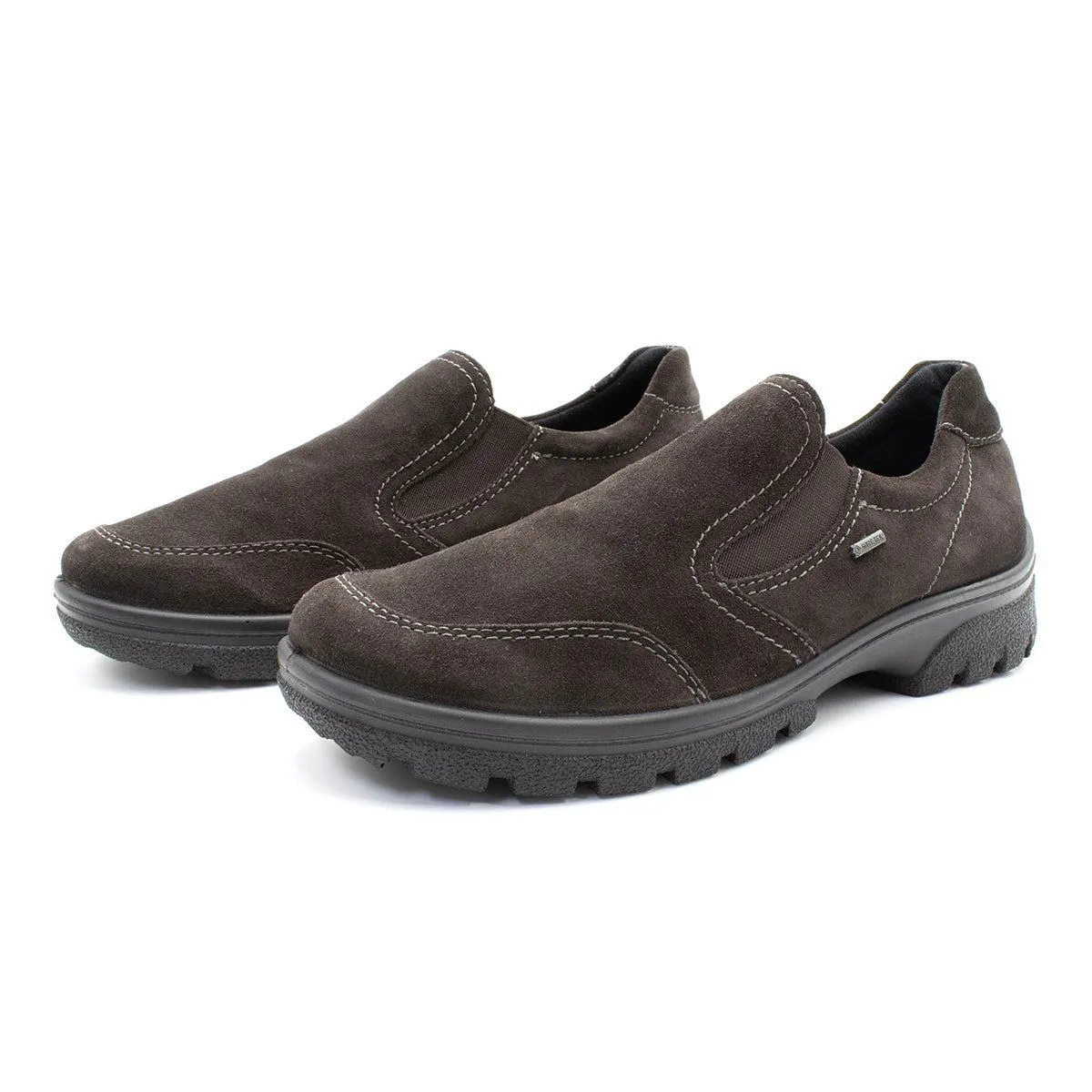 Ara On Slip Ons Suede Brown Colour For Men