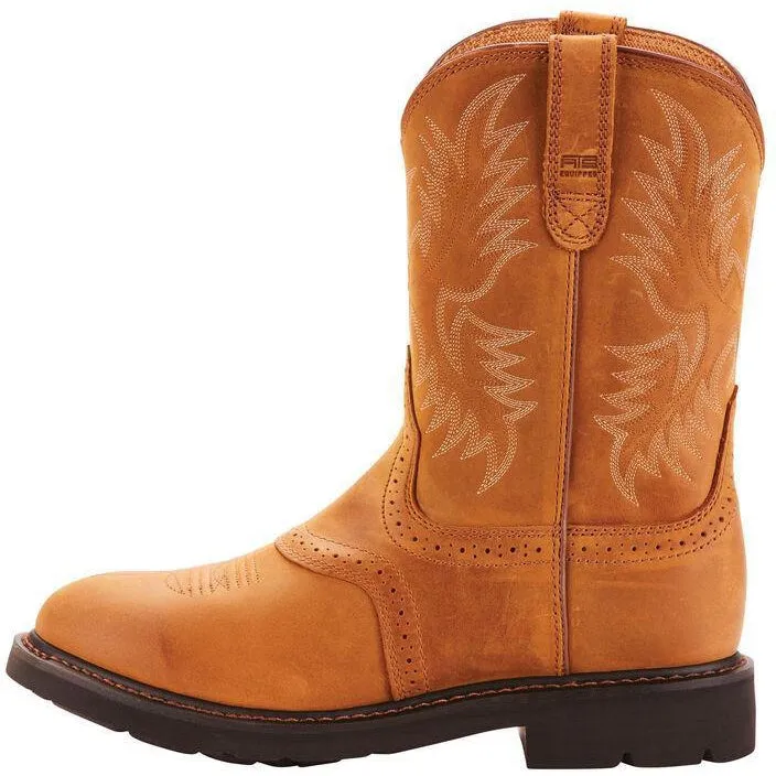 Ariat Men's Sierra Saddle 10" Soft Toe Pull-On Western Work Boot - 10002304