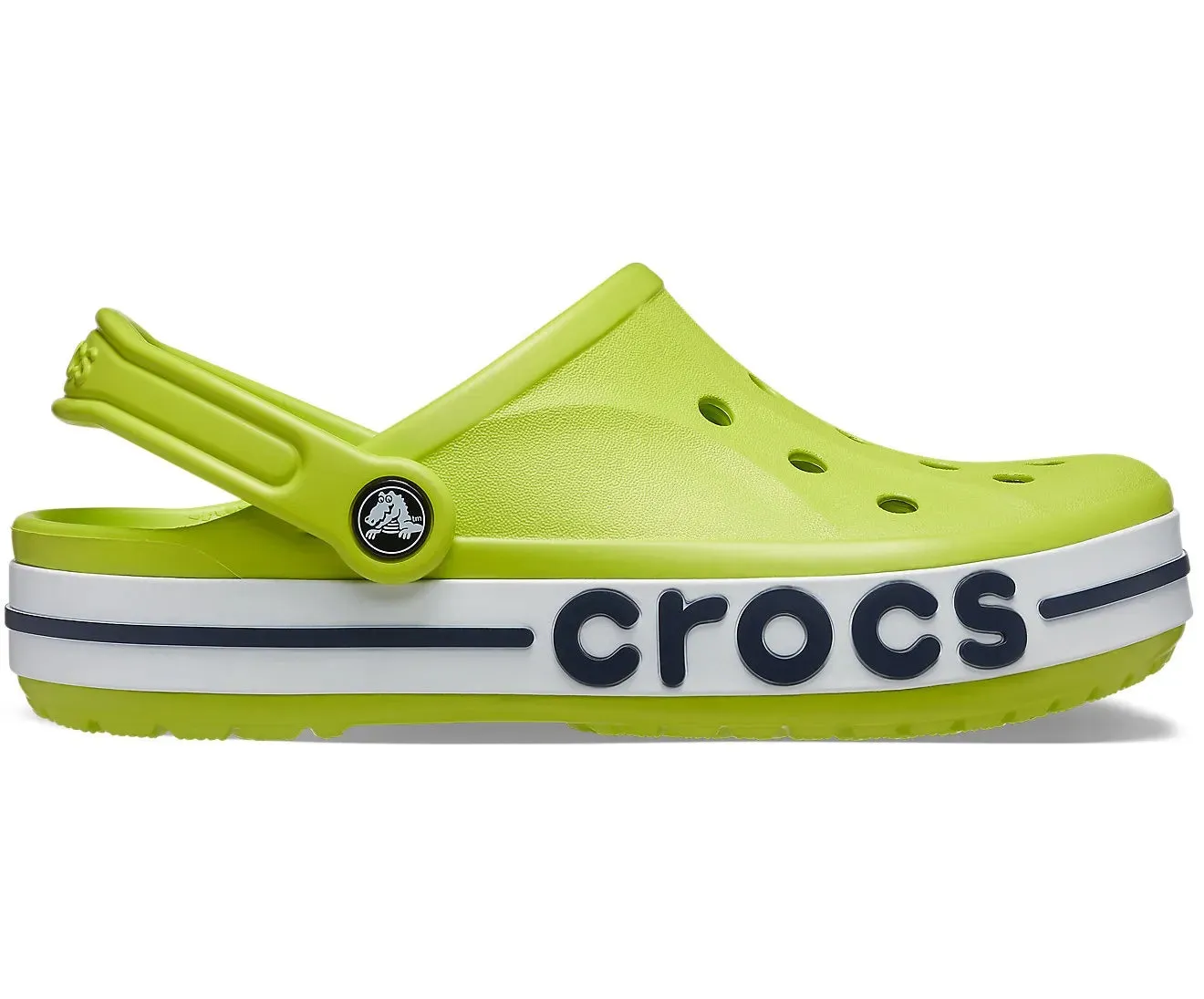 Authentic Crocs Bayaband Clog - Lime Punch/ Navy