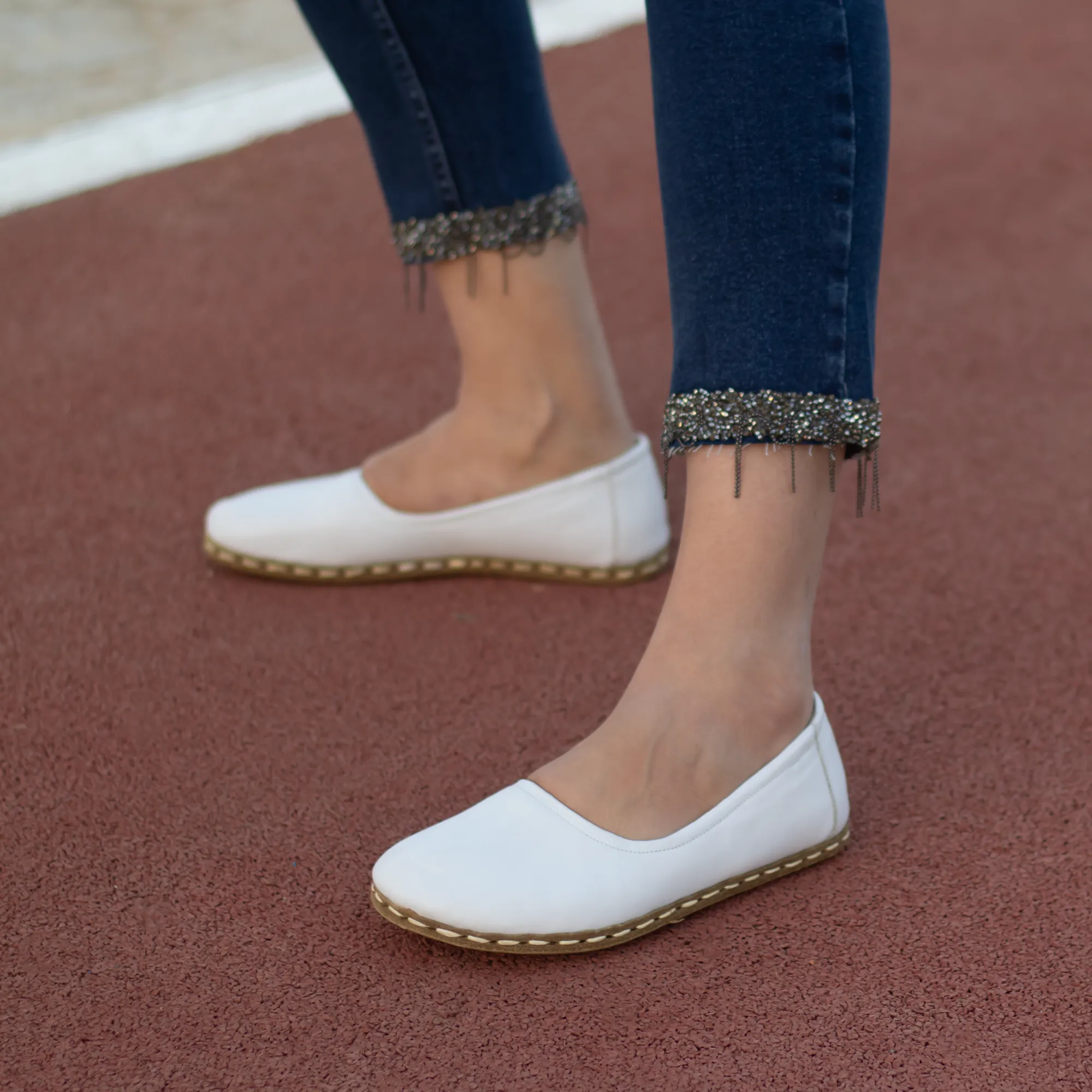 Barefoot Flat Shoes White for Women