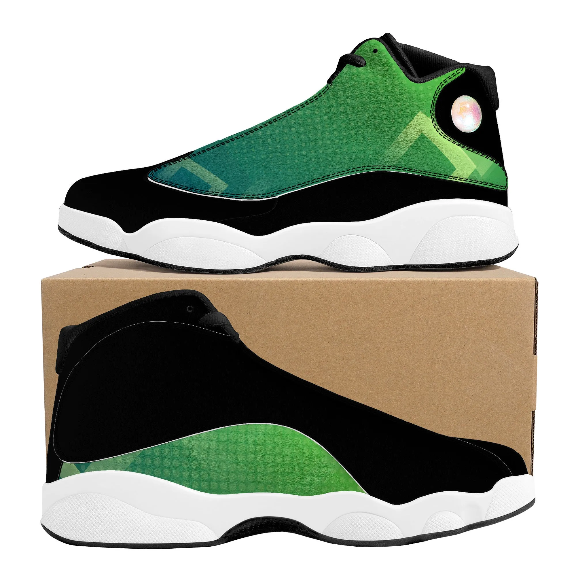 Basketball Shoes - Black/Green