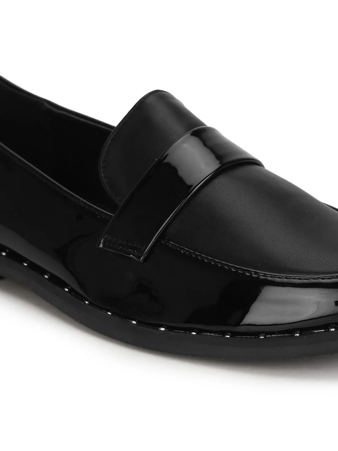 Black Pu Loafer