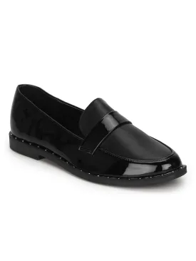 Black Pu Loafer