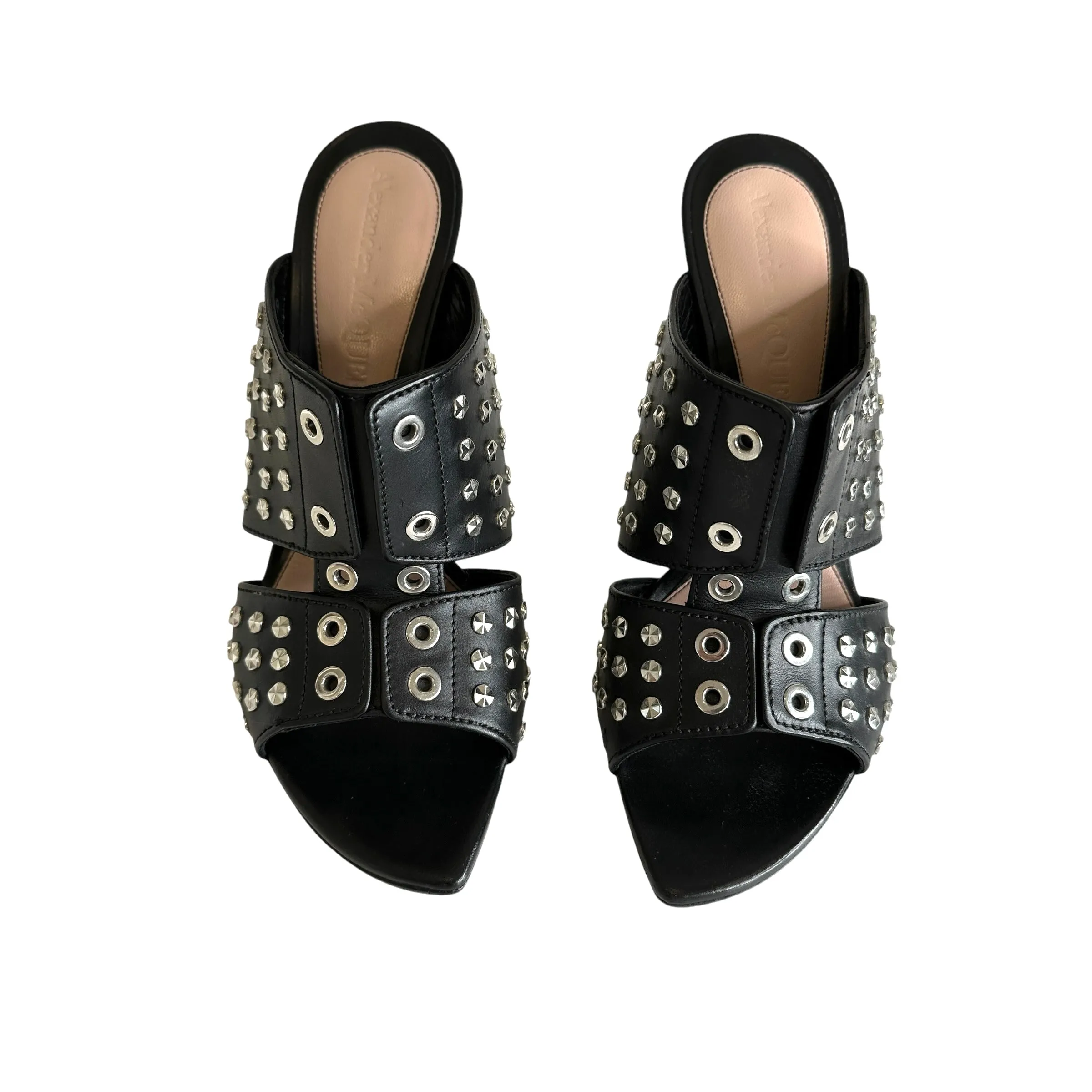 Black Studded Heels - 9