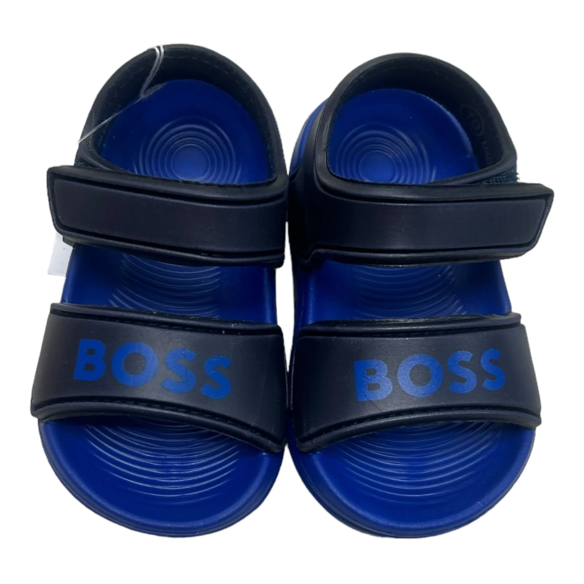 Boss - Blue sandals with velcro fastening