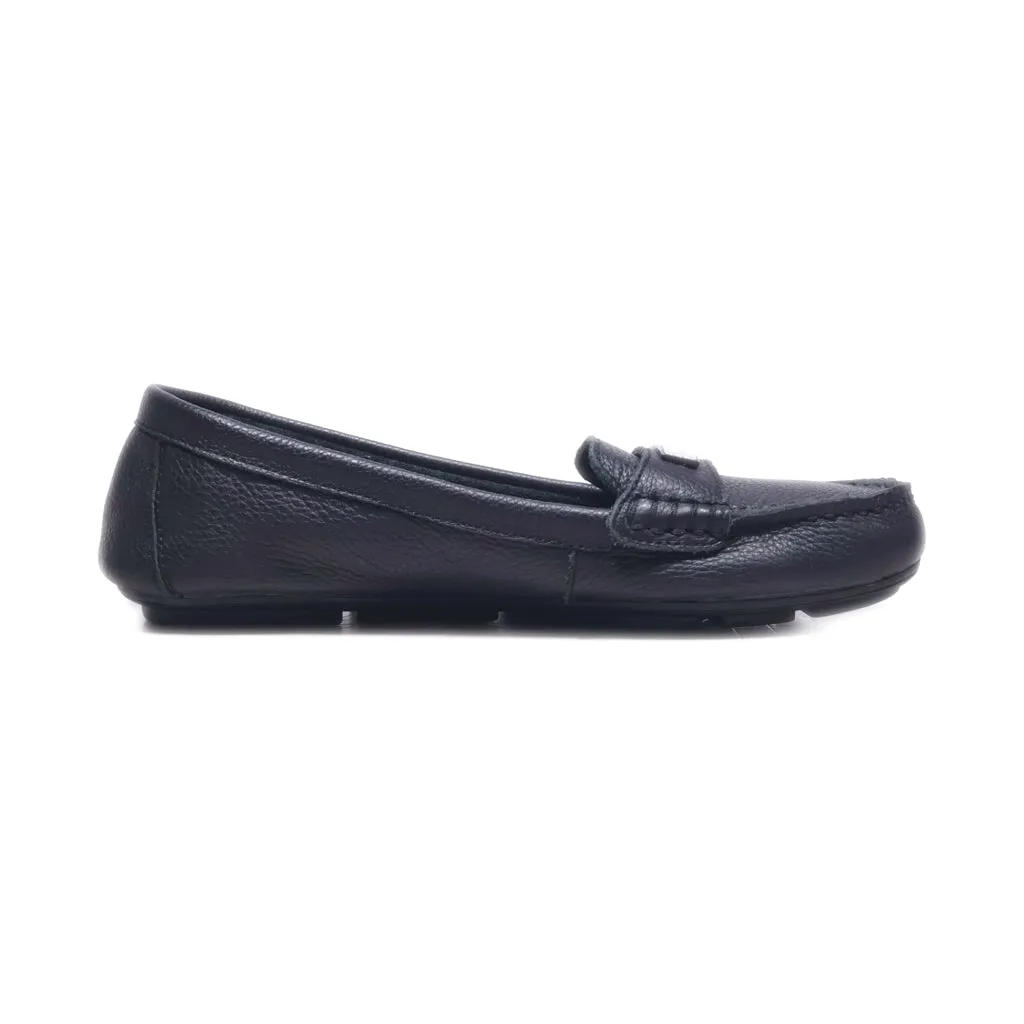 Calvin Klein Leta Loafers Leather Black Colour For Women