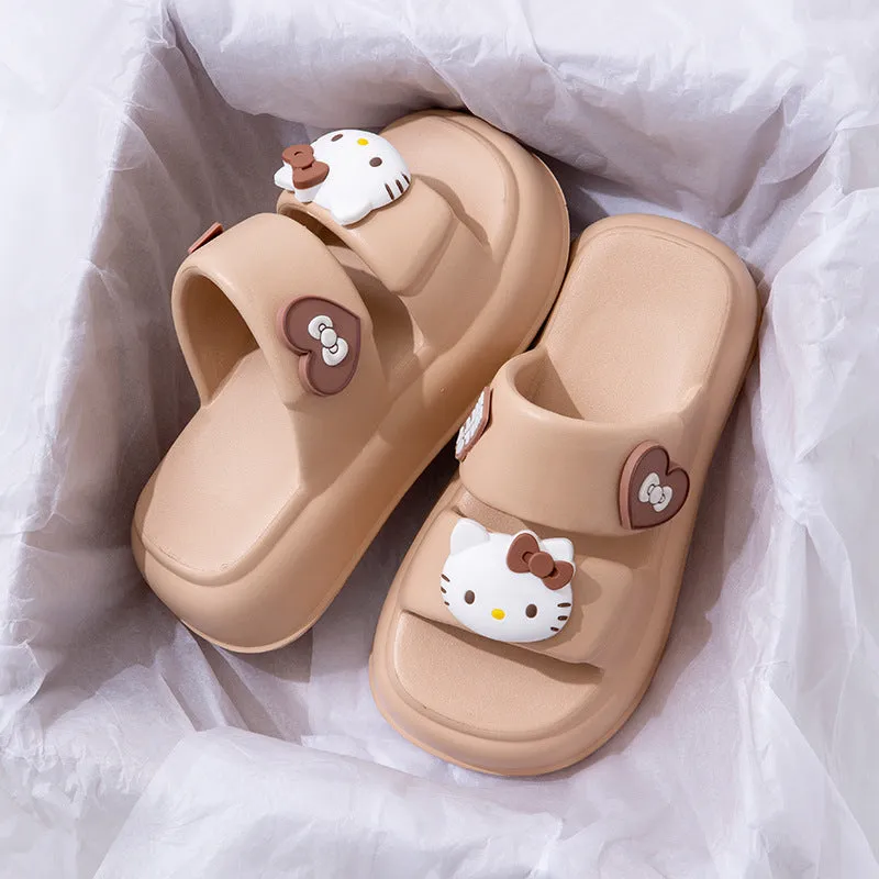 Cartoon Double Strap Chunky Sandals