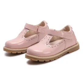 Casual Leather Princess Girls School Shoes