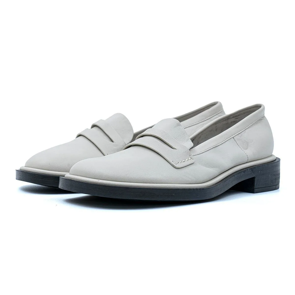 Charles & Keith Collection Charles & Keith Rumi Formal Loafers Leather White Colour For Women