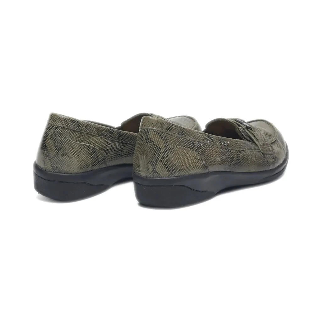 Clarks Loafers Leather Grey Colour For Women