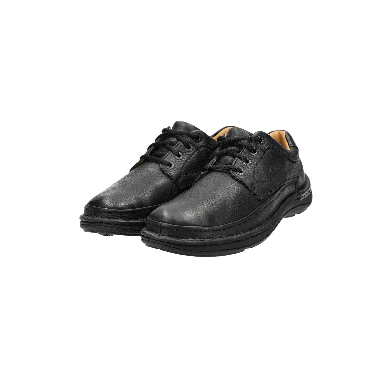 Clarks Nature Three Formal Lace Ups Leather Black Colour For Men