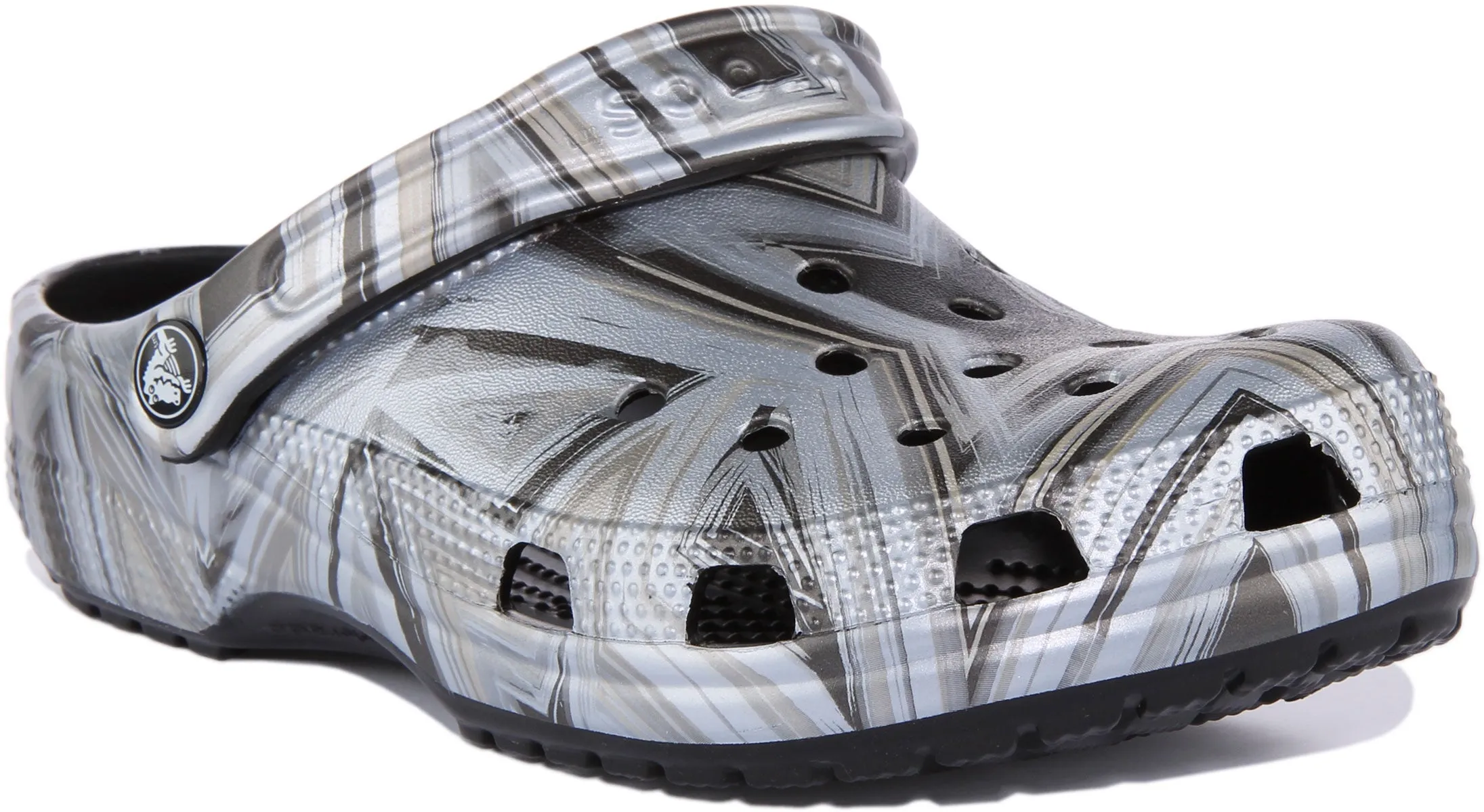 Crocs Classic Clog In Black Disco Print