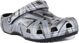 Crocs Classic Clog In Black Disco Print