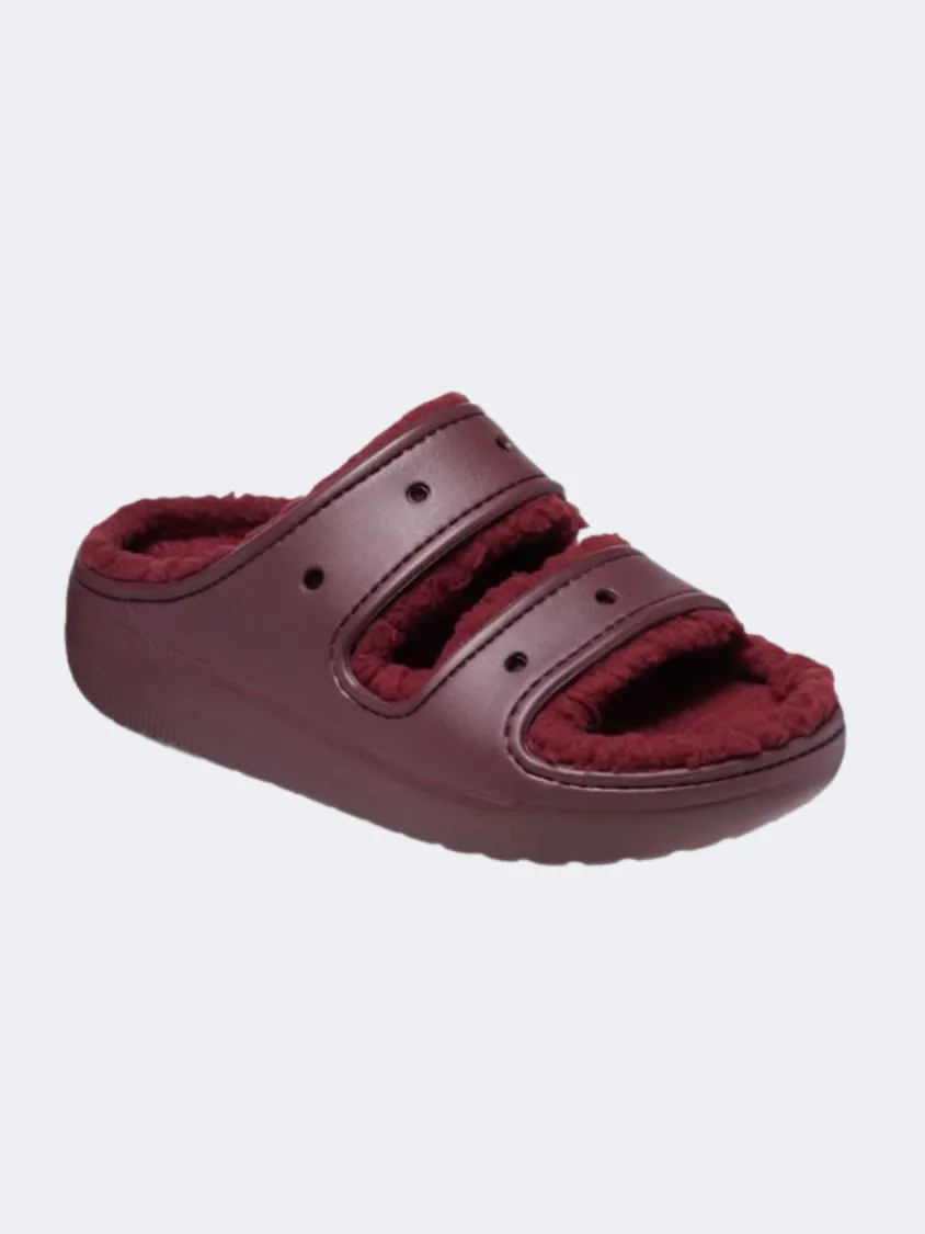 Crocs Classic Cozzzy Sandal Unisex Lifestyle Slippers Cherry