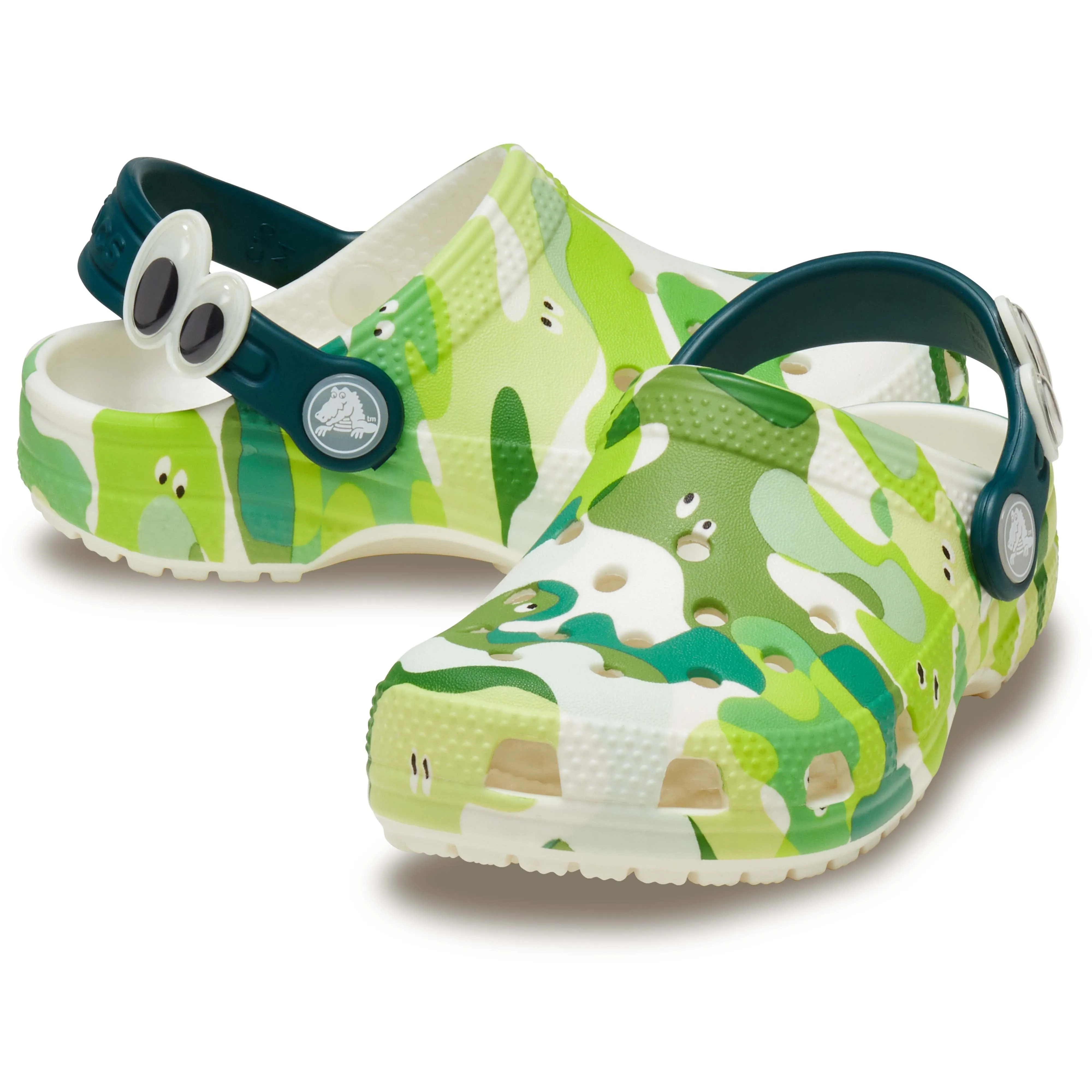 Crocs Glow Slime Monster Classic Kids Clog