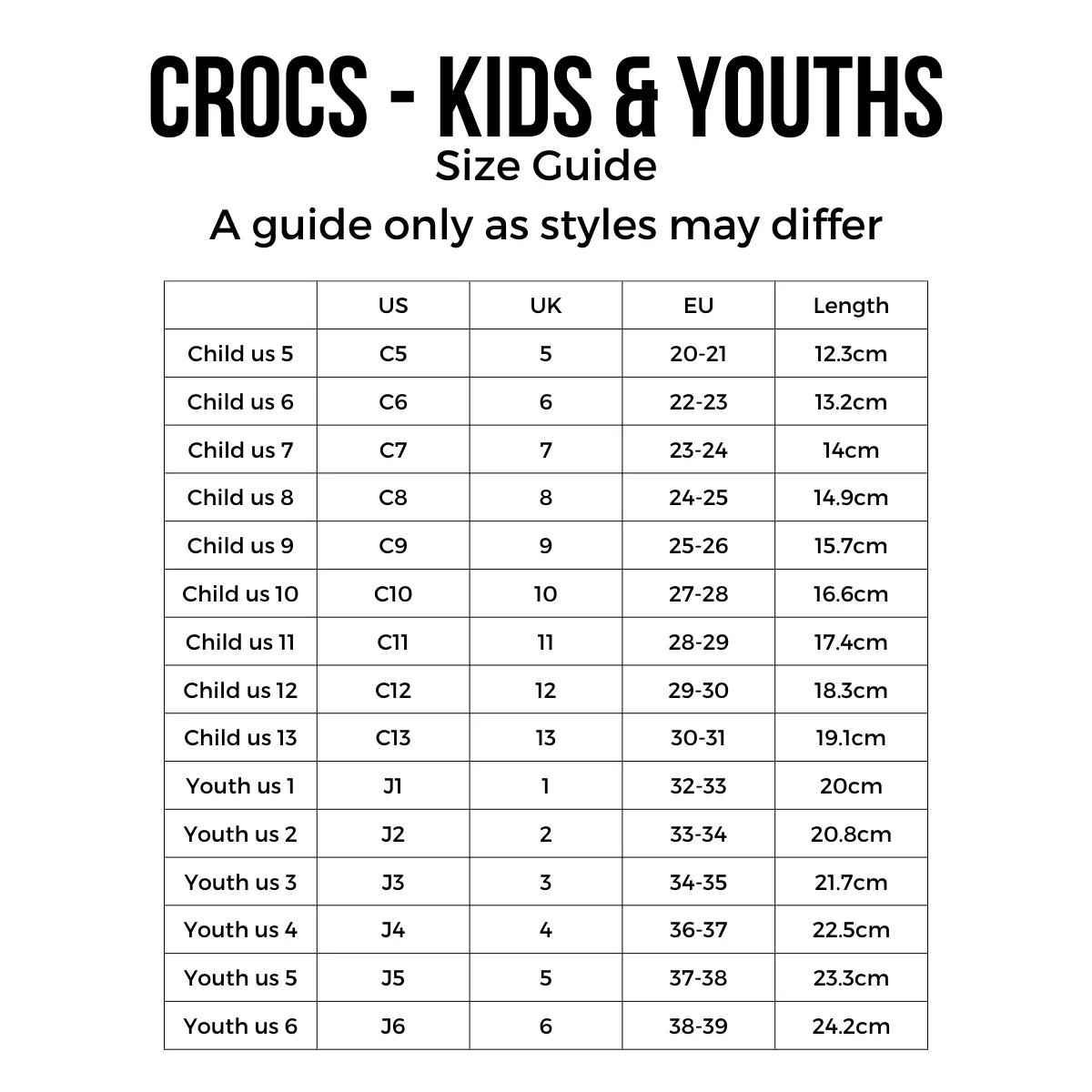 Crocs Kids - Classic Clog Bluey - Junior Youths Sizes