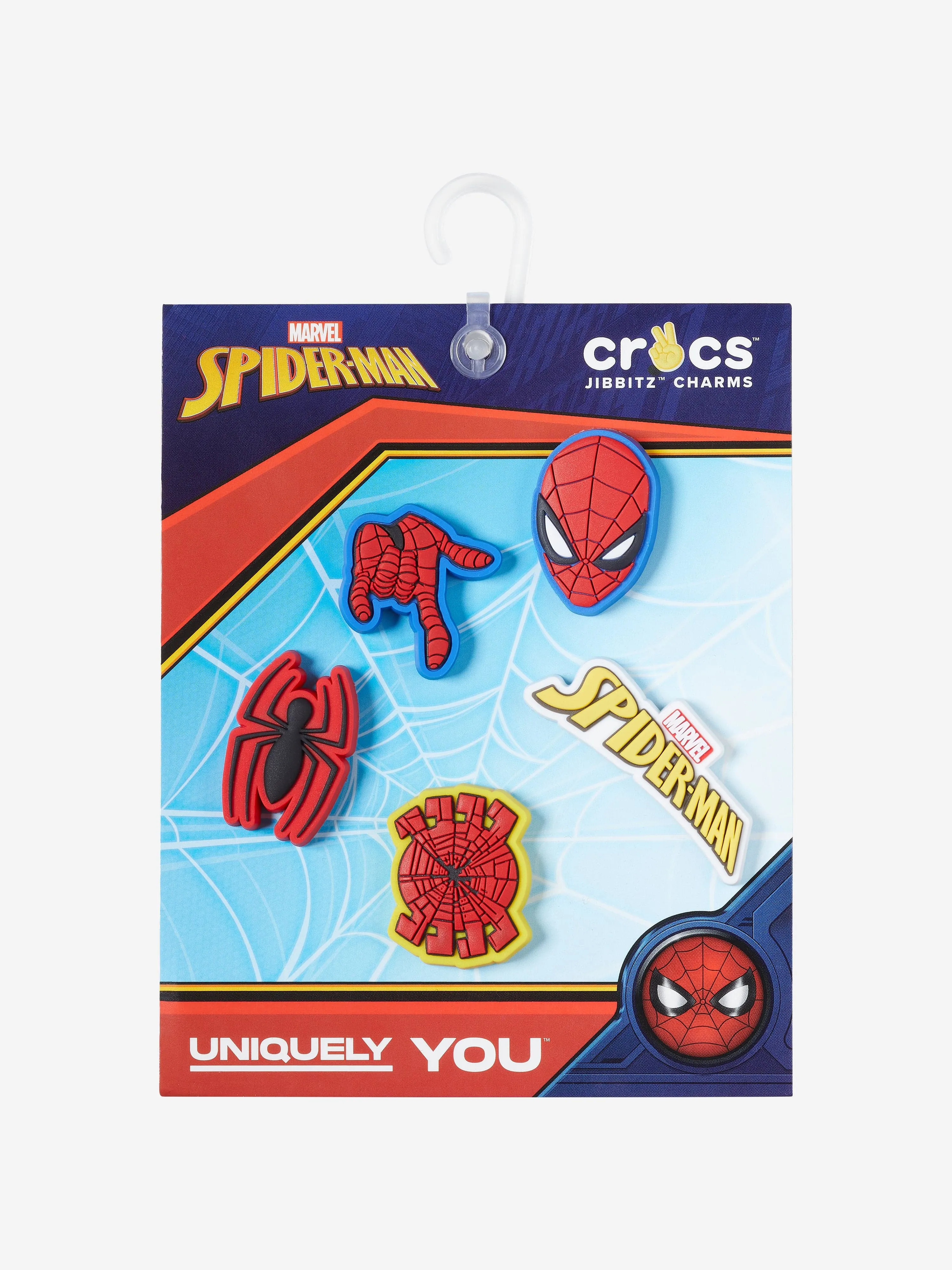 Crocs Kids Spider Man Jibbitz™ Charm 5 Pack in Multicolour