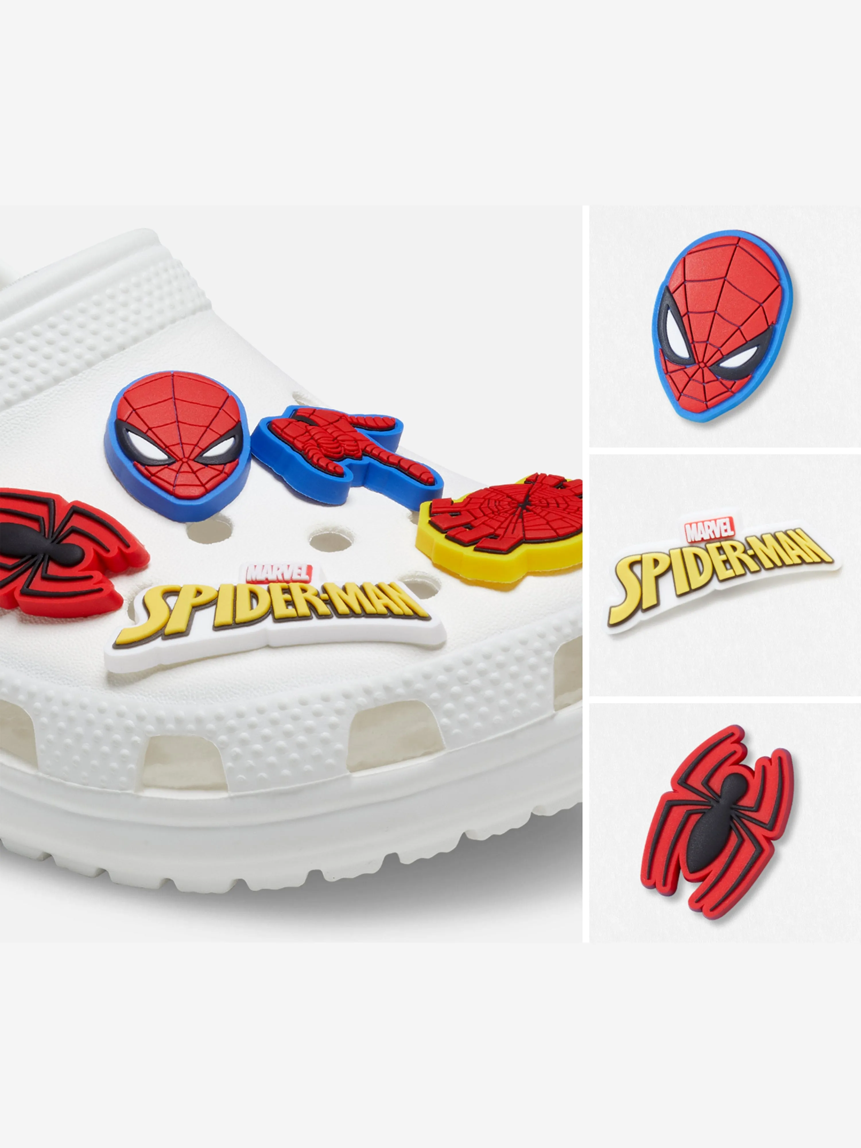 Crocs Kids Spider Man Jibbitz™ Charm 5 Pack in Multicolour