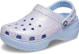 crocs Womens Classic Platform Glitter Clog Blue Calcite/Multi Clog - 6 UK (W8) (207241-4NT)