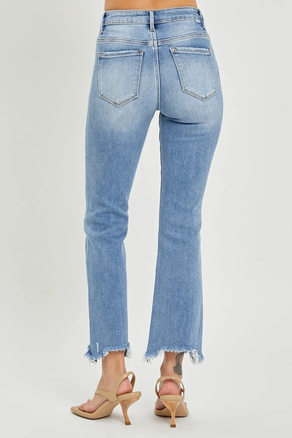 Cropped Straight Jeans by RISEN