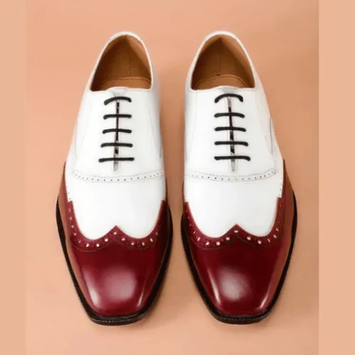 Custom Made Handmade Goodyear Welted Shoes Genuine Calf Leather Wingtip Shoes Oxford Shoes Laceup Shoes Wedding Shoes for Mens