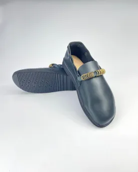 Custom Middle English Shoe Navy