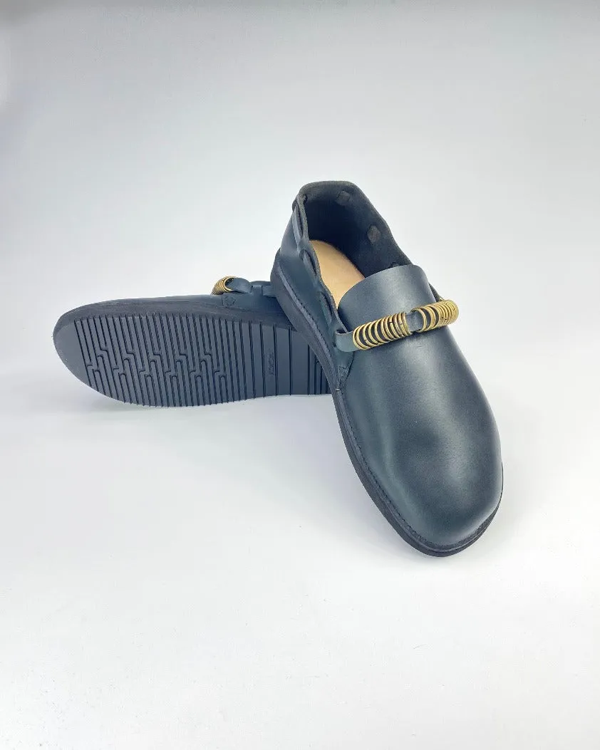 Custom Middle English Shoe Navy