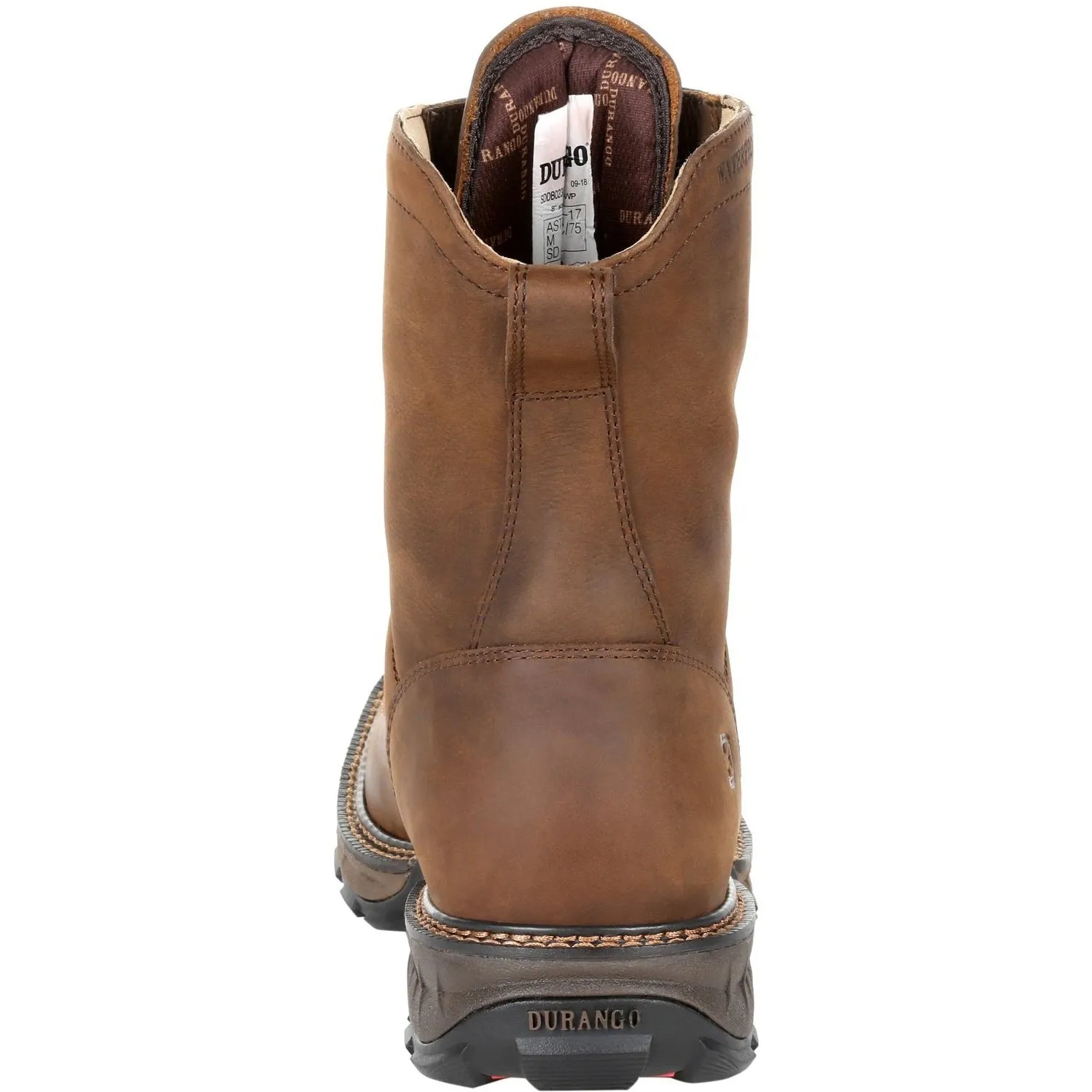 Durango Men's Maverick XP Lacer 8" Square Toe WP Work Boot - DDB0238