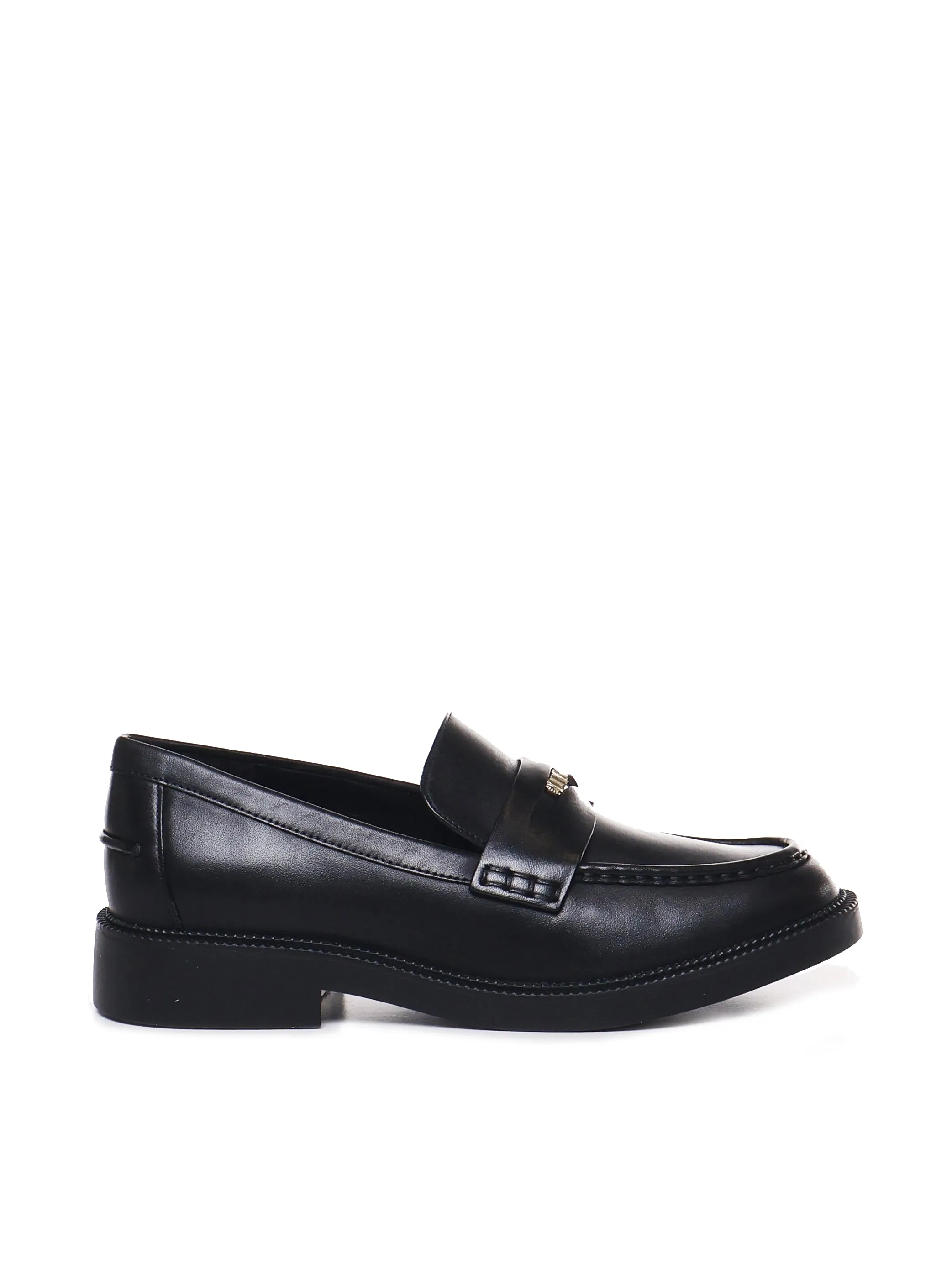 Eden Cowskin Black Lambskin Loafers