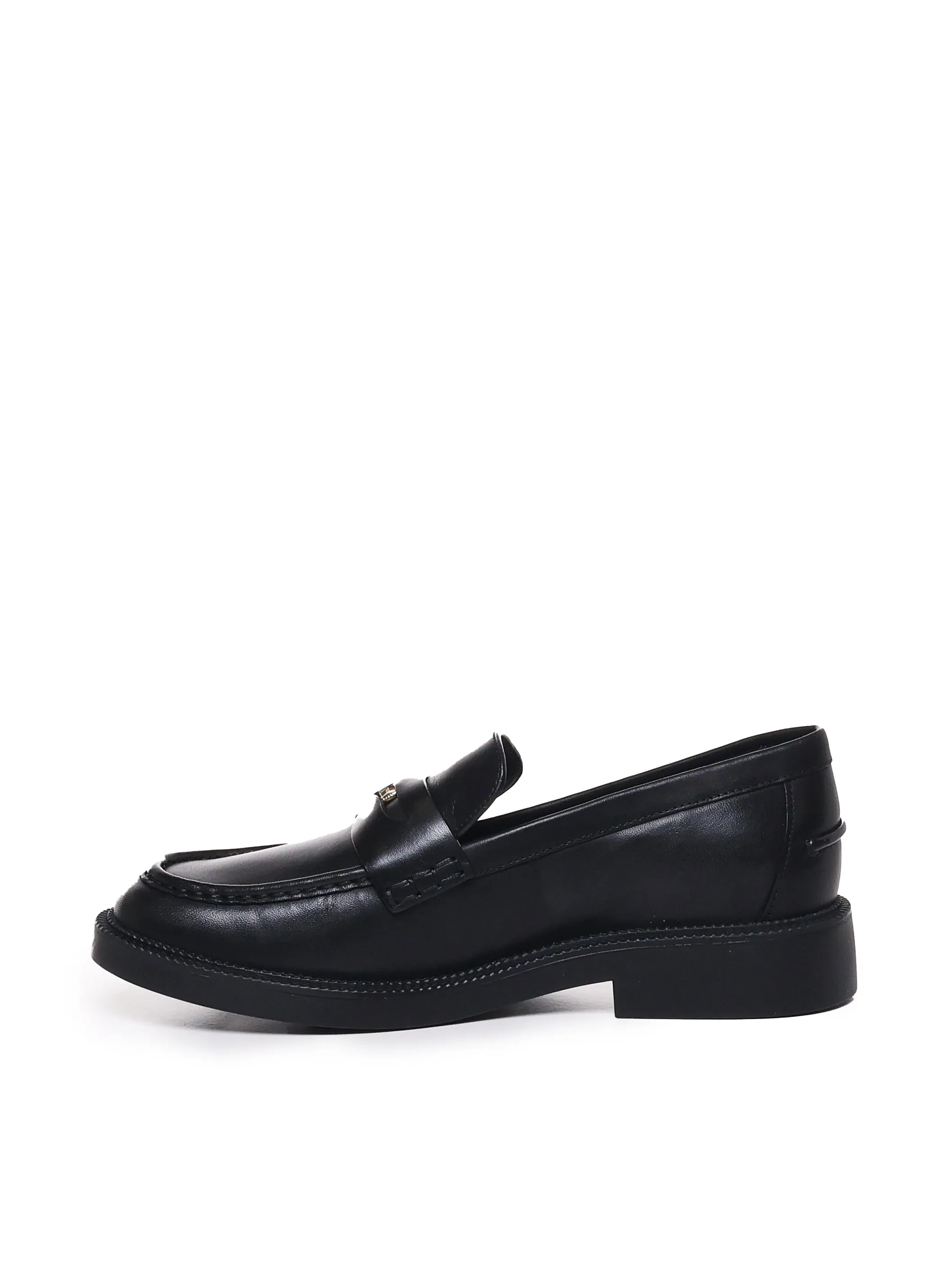 Eden Cowskin Black Lambskin Loafers