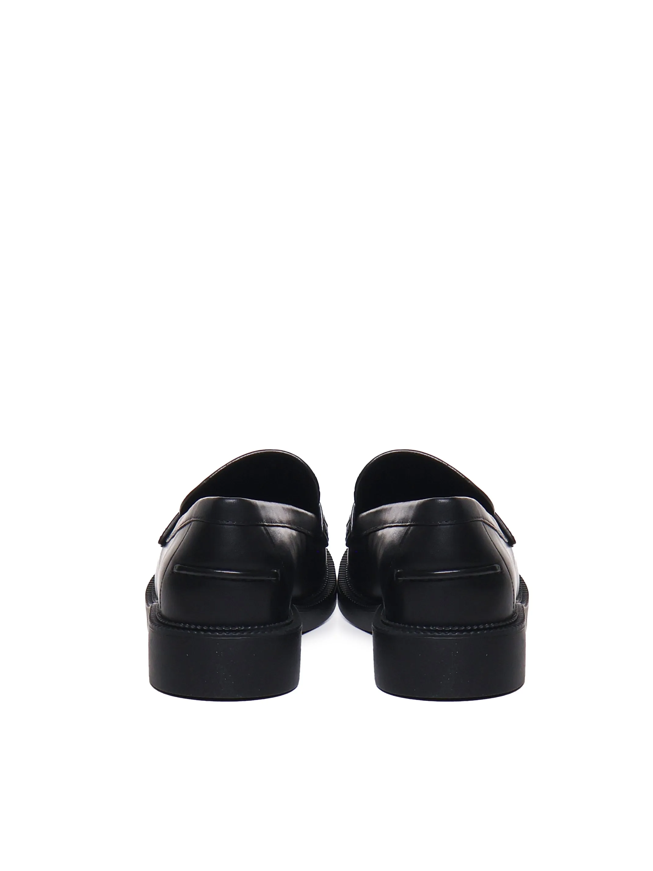 Eden Cowskin Black Lambskin Loafers