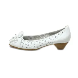 Gabor Mid-Heel Shoes Leather White Colour For Women