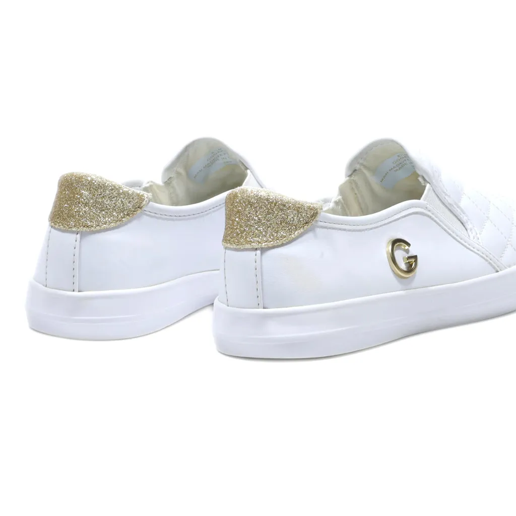 Gbg Loafers Leather White Colour For Women