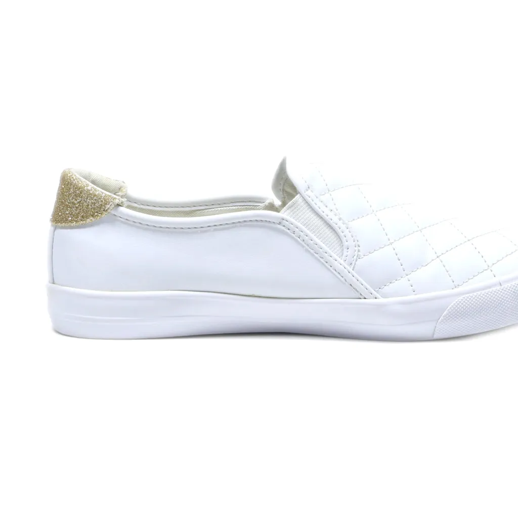 Gbg Loafers Leather White Colour For Women