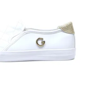 Gbg Loafers Leather White Colour For Women