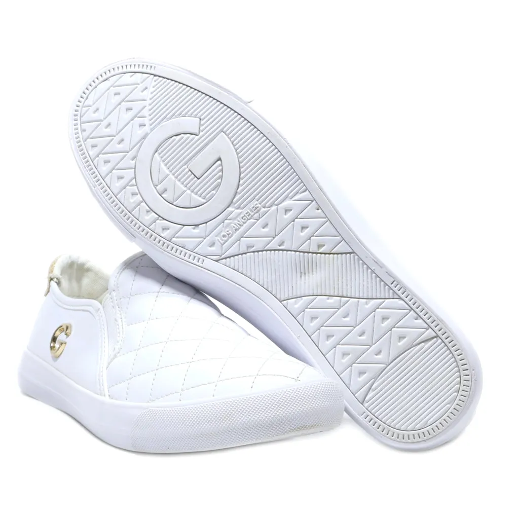 Gbg Loafers Leather White Colour For Women