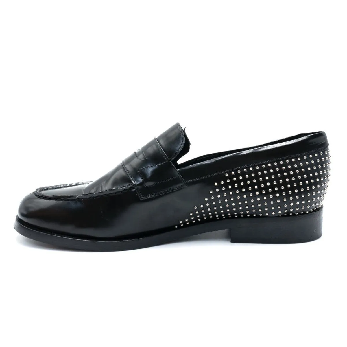 G.H. Bass & Co. Studded Loafers Leather Black Colour For Women