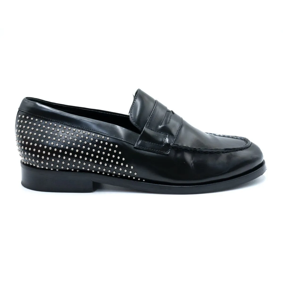 G.H. Bass & Co. Studded Loafers Leather Black Colour For Women