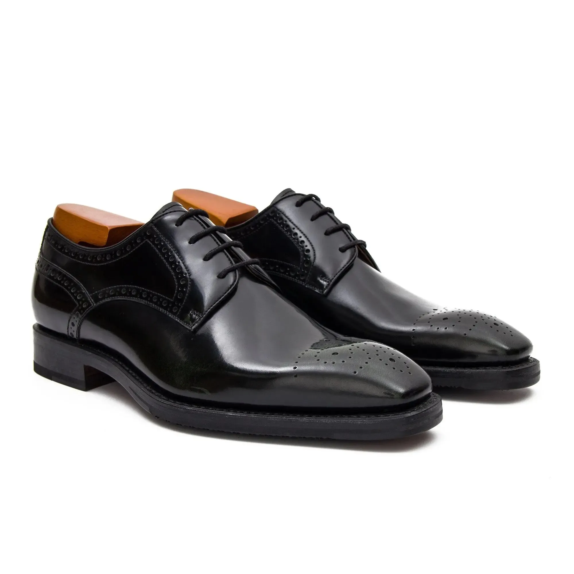 Goodyear Welted Patent Leather Oxford Shoes