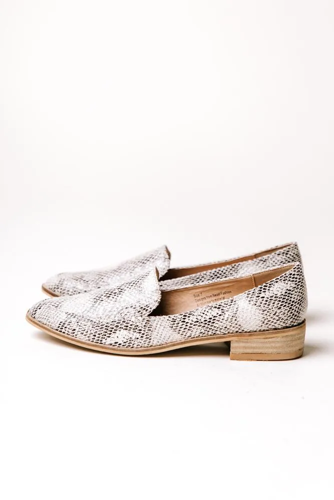 Jordan Loafers in Snake Print