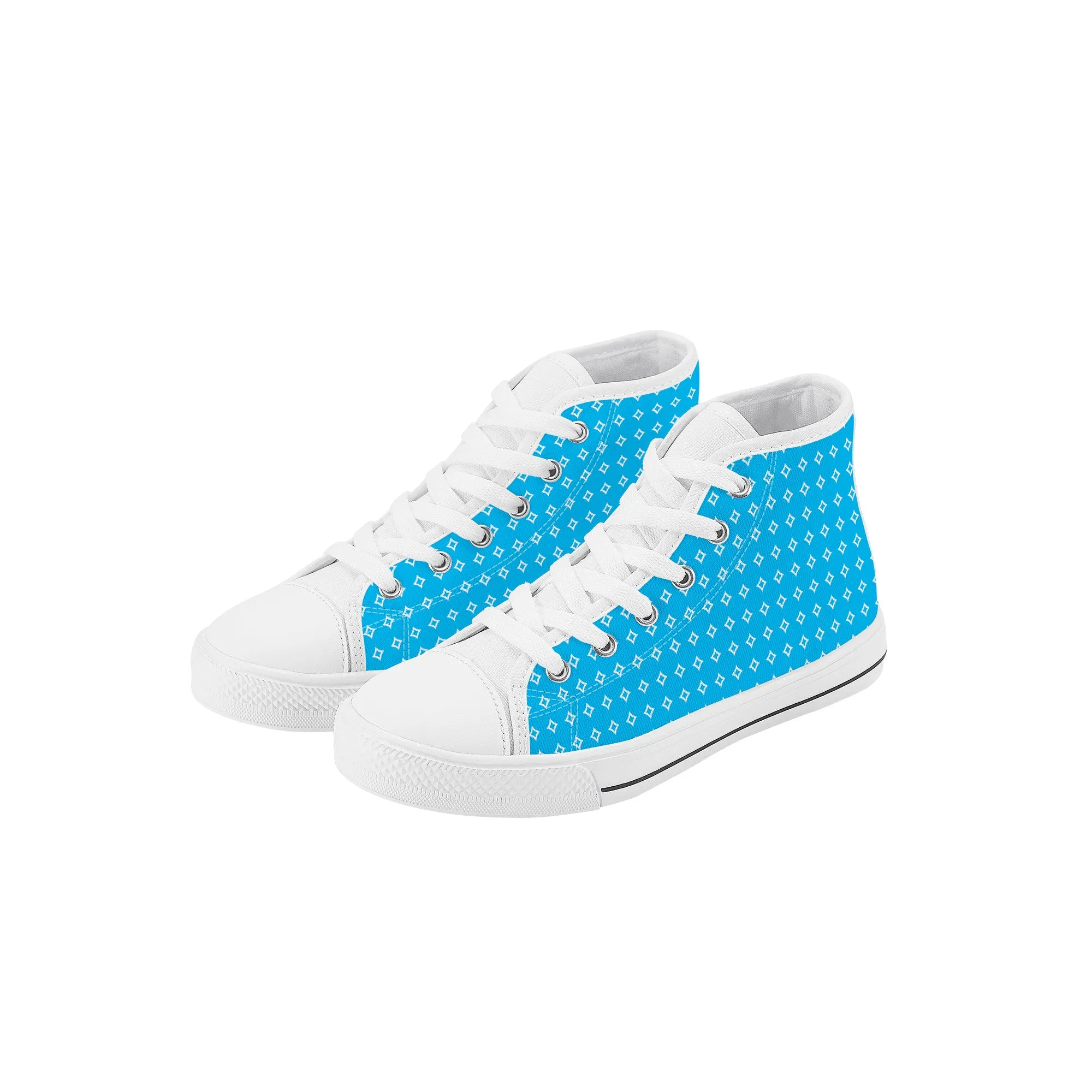 Kids High Top Sneakers - Blue