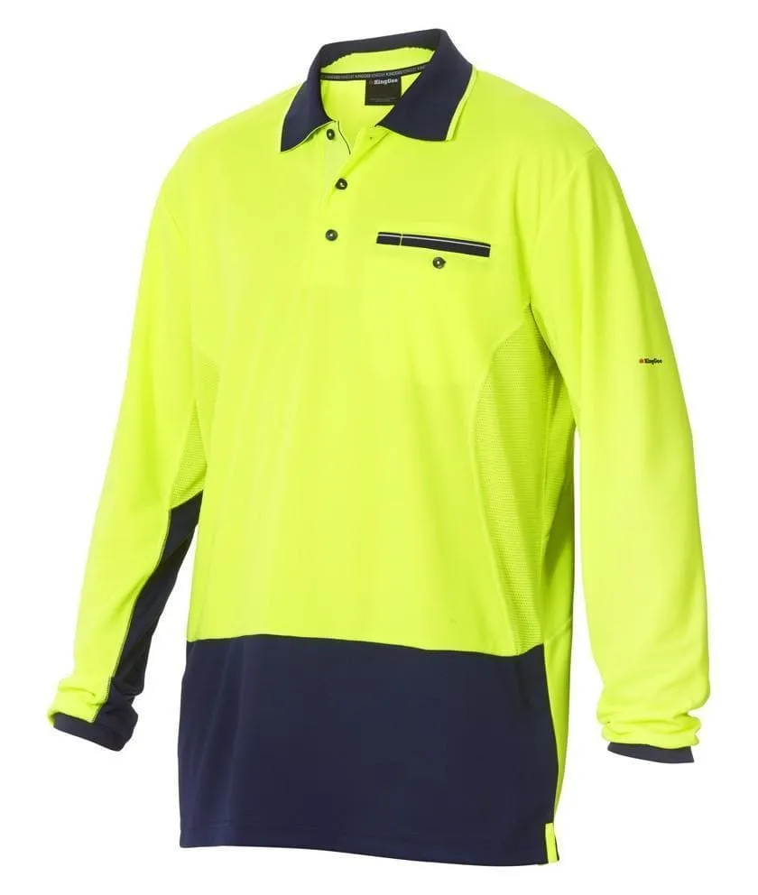 KingGee Workcool 2 Hyperfreeze Hi Vis Work Polo Shirt K54840