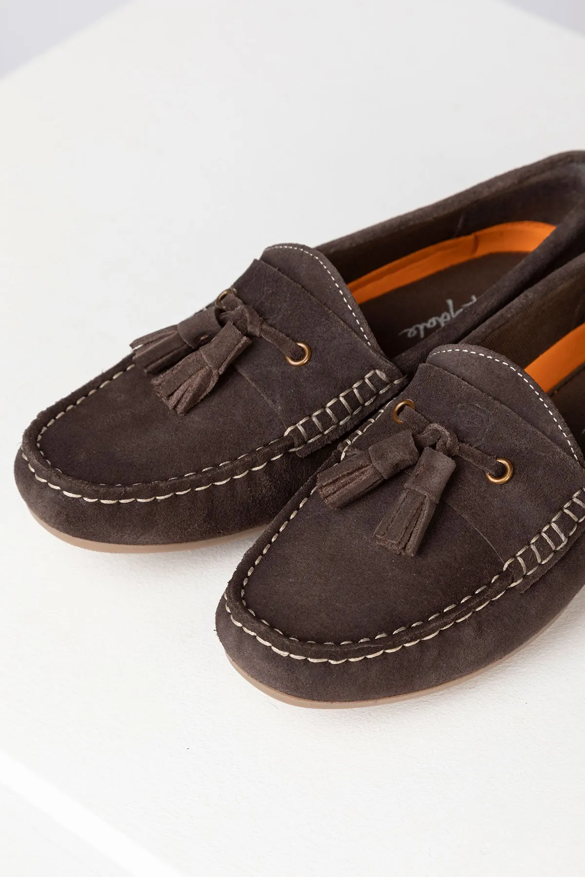 Ladies Suede Tassel Driving Loafers - Wrelton