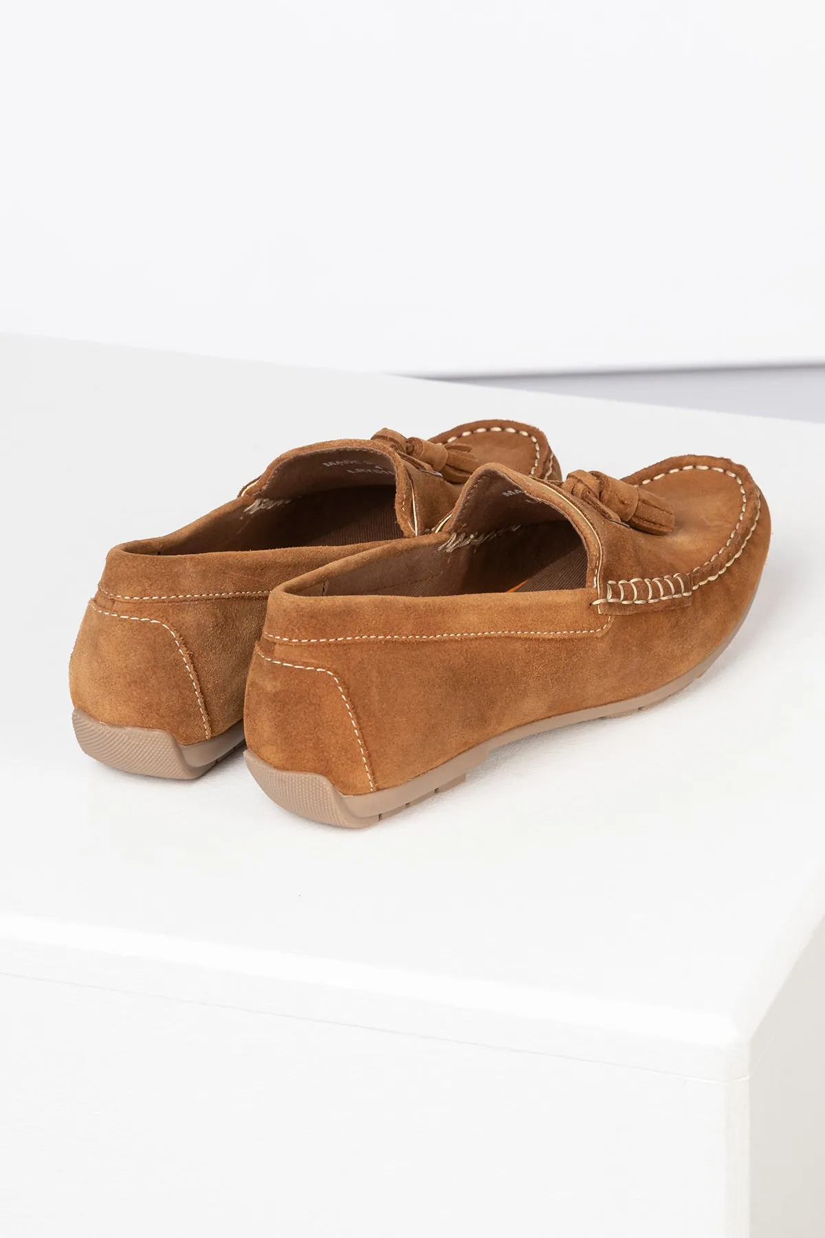 Ladies Suede Tassel Driving Loafers - Wrelton