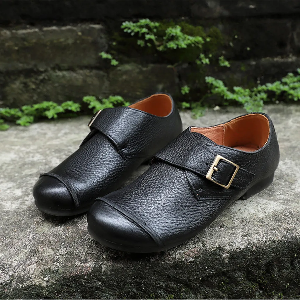 Leather Handmade Retro Casual Flat Shoes | Gift Shoes