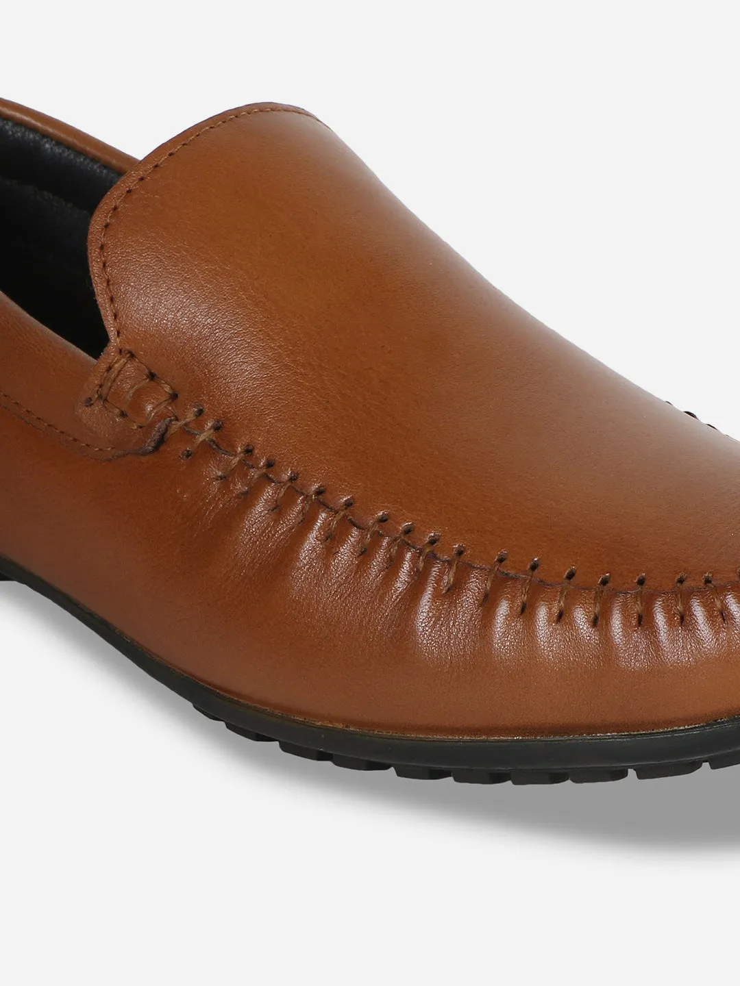 Men's Tan Moc Toe Formal Loafer (ID1041)