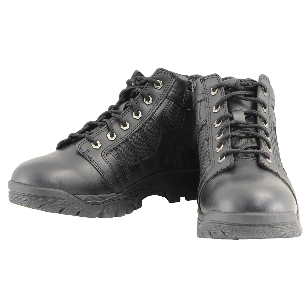 Milwaukee Leather MBM9131 Men’s Black Lace-Up Waterproof Swat Style-Tactical Motorcycle Shoes