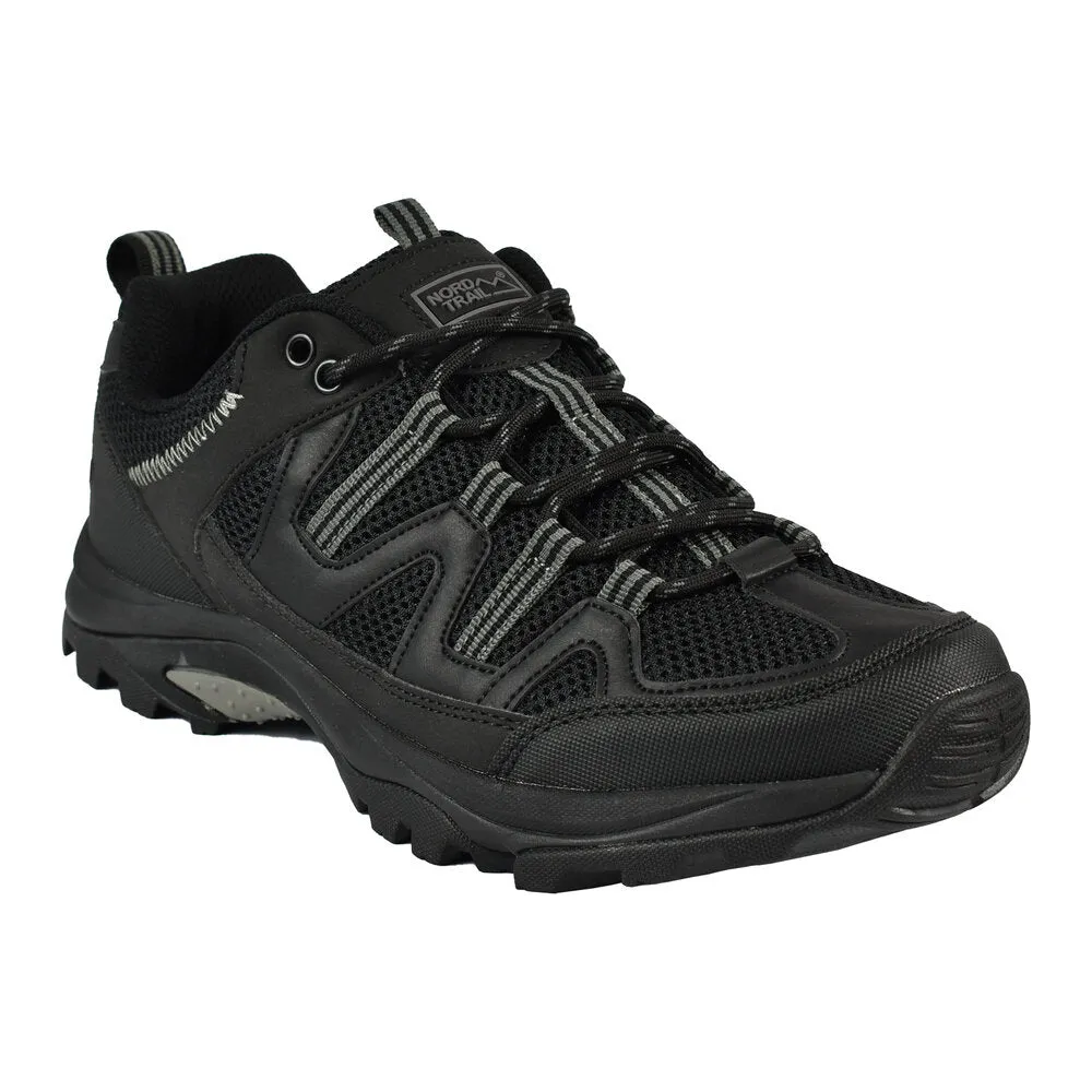 Nord Trail Men's Mt. Evans Black Hiking Trail Running Casual Shoe